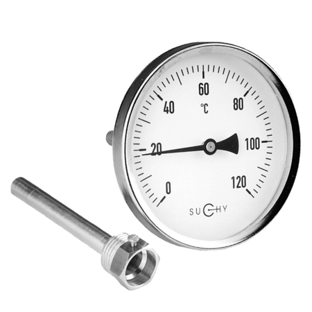 Thermometer mit Bimetallwendel Standardausf.