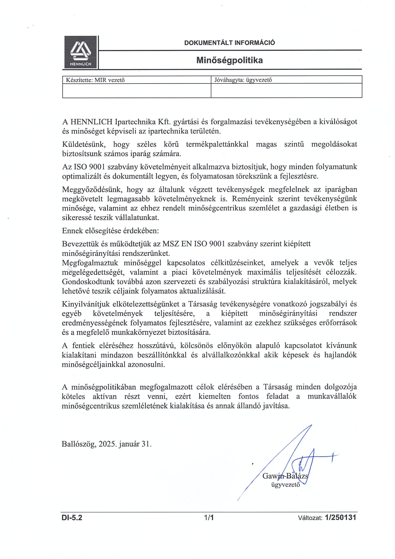 Minőségpolitika